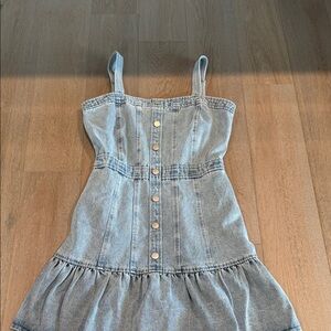 Fate Blue Denim Mini Dress